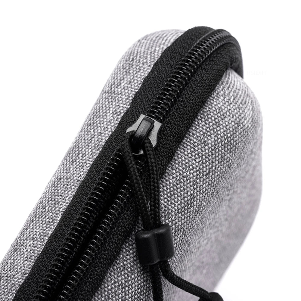 Portable Data Cable Organizer Bag Small EVA Oval Earphone Storage Bags Hard Shell Waterproof Cases Charger U Disk Zipper Pouch