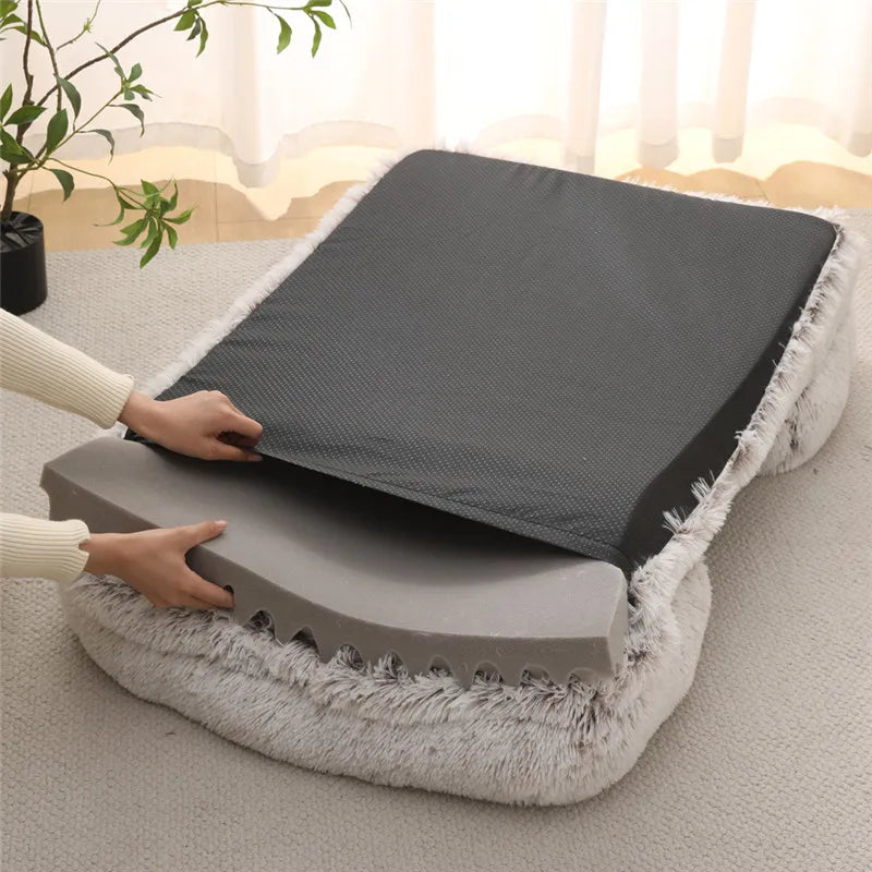 Luxury Winter Warm Large Dog Sofa Bed Dog Kneel Cat Mats House Cushion Pet Sleeping Sofa Beds Mat for Large and Small Dog