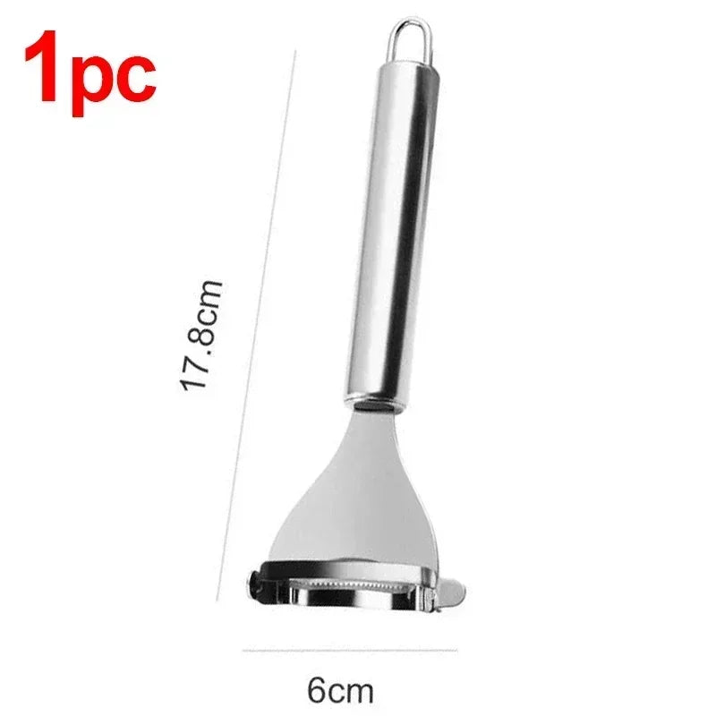 Stainless Steel Corn Peeler Scraper Serrated Corn Cob Stripper Tool Cob Shaver Planer Thresher Cutter Kitchen Vegetable Gadgets