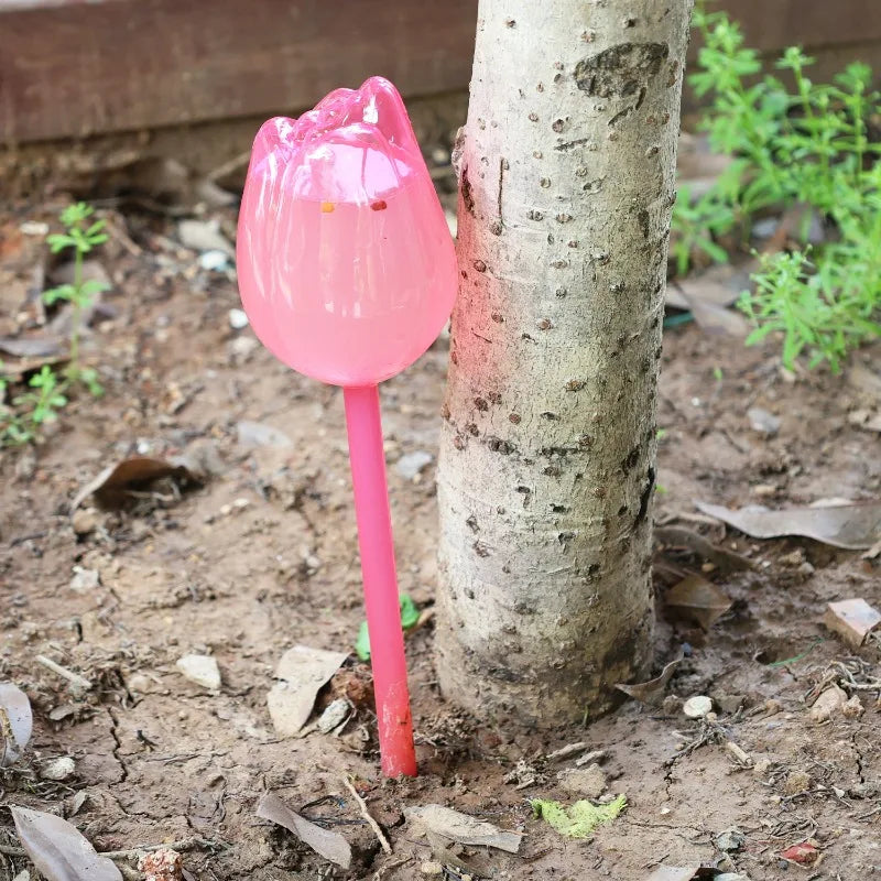 8/1x Tulip-Shaped Watering Globes Effortless Self-Watering Solution for Garden Indoor Outdoor Plants Irrigation of Potted Plants