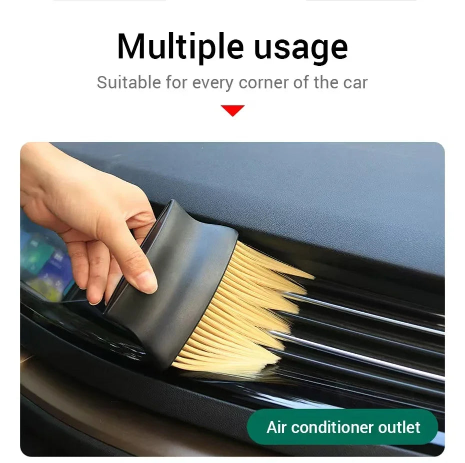 Car Air Outlet Cleaning Brush Dashboard Air Conditioner Detailing Dust Sweeping Tools Auto Interior Home Duster Brushes