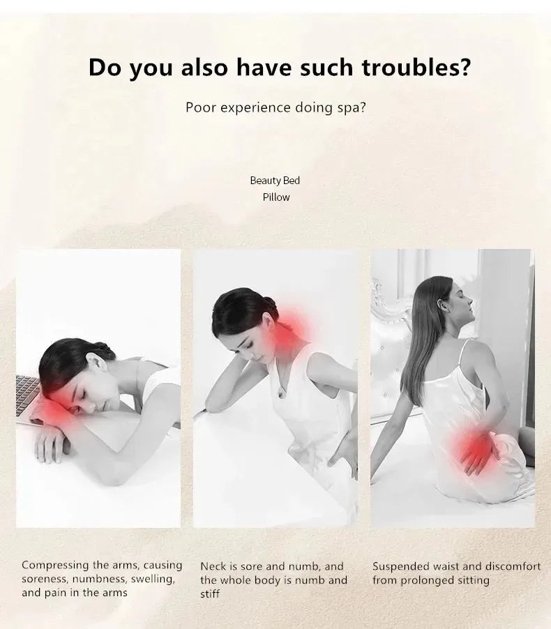 Face Down Pillow Desk Nap Pillow Prone Resting Comfort Memory Foam Ergonomics Home Massage Headrest for Beauty Salon