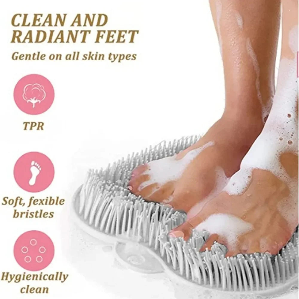 Anti-slip Shower Foot Scrub Massager - Anti-slip, Easy To Clean, Enhanced Exfoliation and Relaxation Bathroom Massage Pad