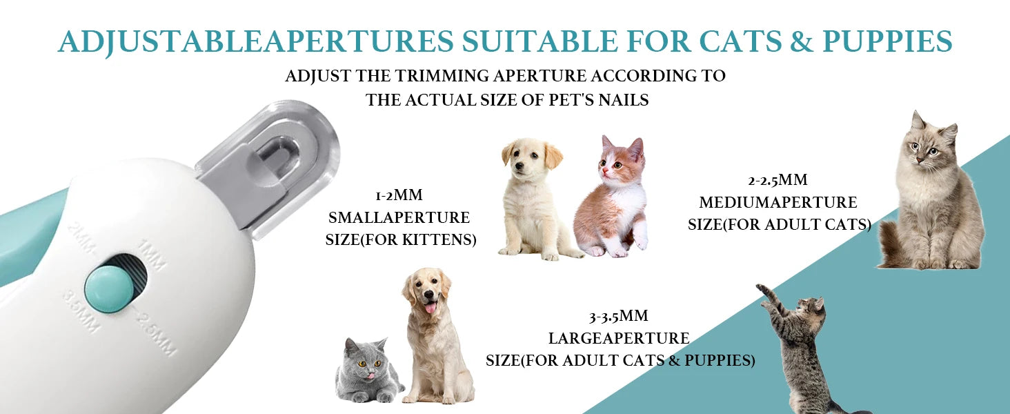 Professional Cat And Dog Nail Clippers Safe Comfortable Pet Nail Trimmer with Adjustable Hole Pet Hair Clippers Pet Care Trim