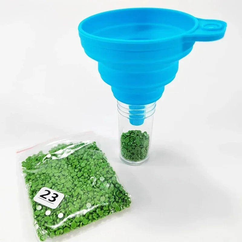 Foldable Silicone Funnel Collapsible Universal Funnels Beer Oil Liquid Hopper Kitchen Cooking Accessories Engine Tools Trechter