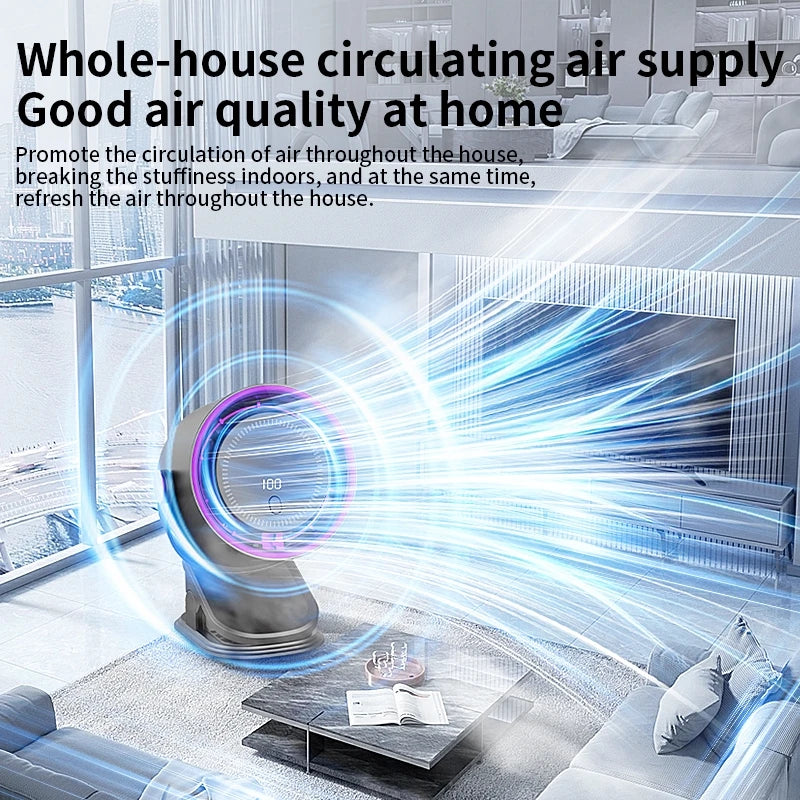 Multi-functional Circulating Fan With Clip 3-in-1 Turbo Fan Electric High-speed Clip Fan 100 levels of free adjustment Mini Fan