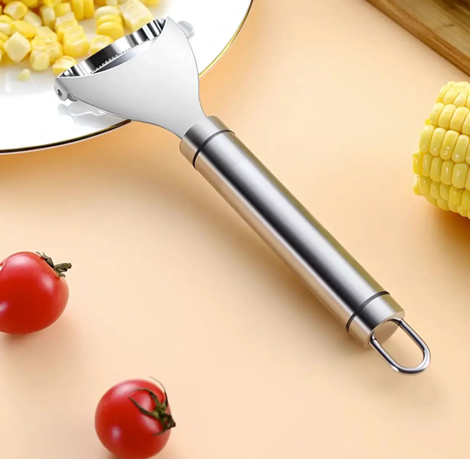 Stainless Steel Corn Peeler Scraper Serrated Corn Cob Stripper Tool Cob Shaver Planer Thresher Cutter Kitchen Vegetable Gadgets