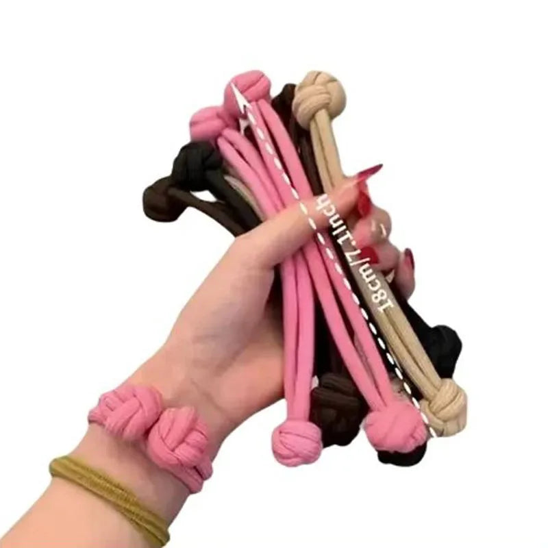 Solid Knot Long Elastic Hair Band For Women Girl Sweet Hair Tie Scrunchie Hair Ring Rubber Band Hair Rope Fashion Hair Accessory
