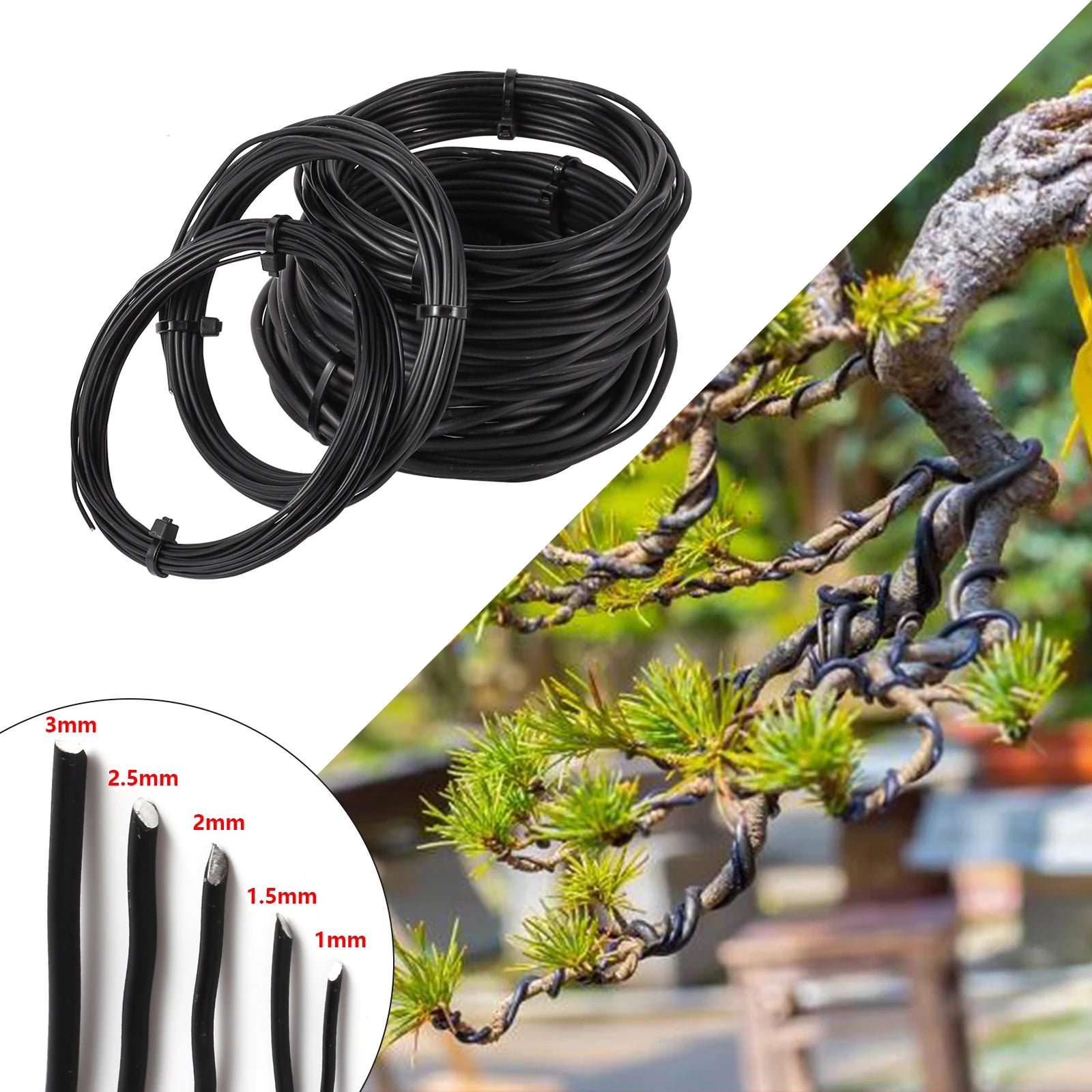5/10m Bonsai Wire Plant Stand Fixing Bonsai Branches Training Wire Gardening Supplies Bonsai Shape Aluminum Wire for Bonsai Tool