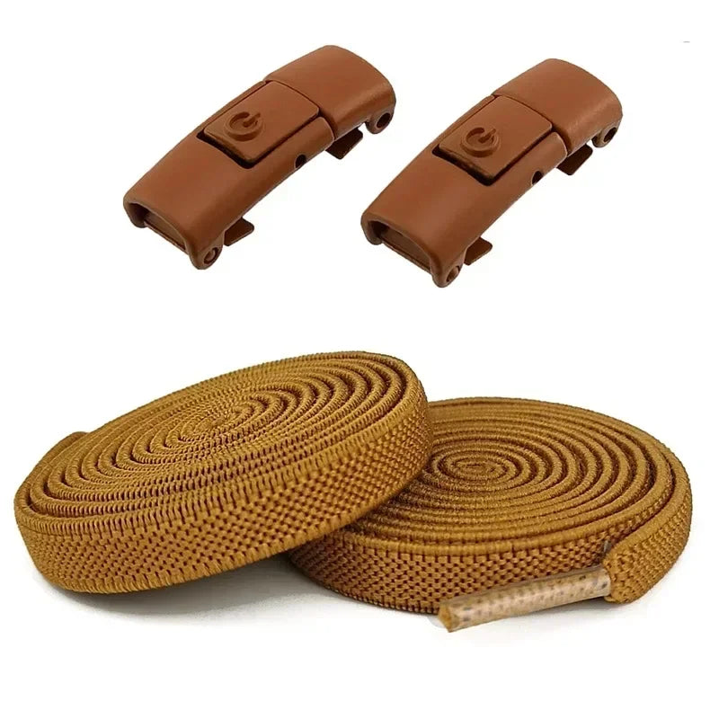 8mm No Tie Elastic Laces Without Tie Shoe Laces Press Lock Shoelaces Sneaker Elastic Lace Sneaker Kids Adult Flat Shoelace