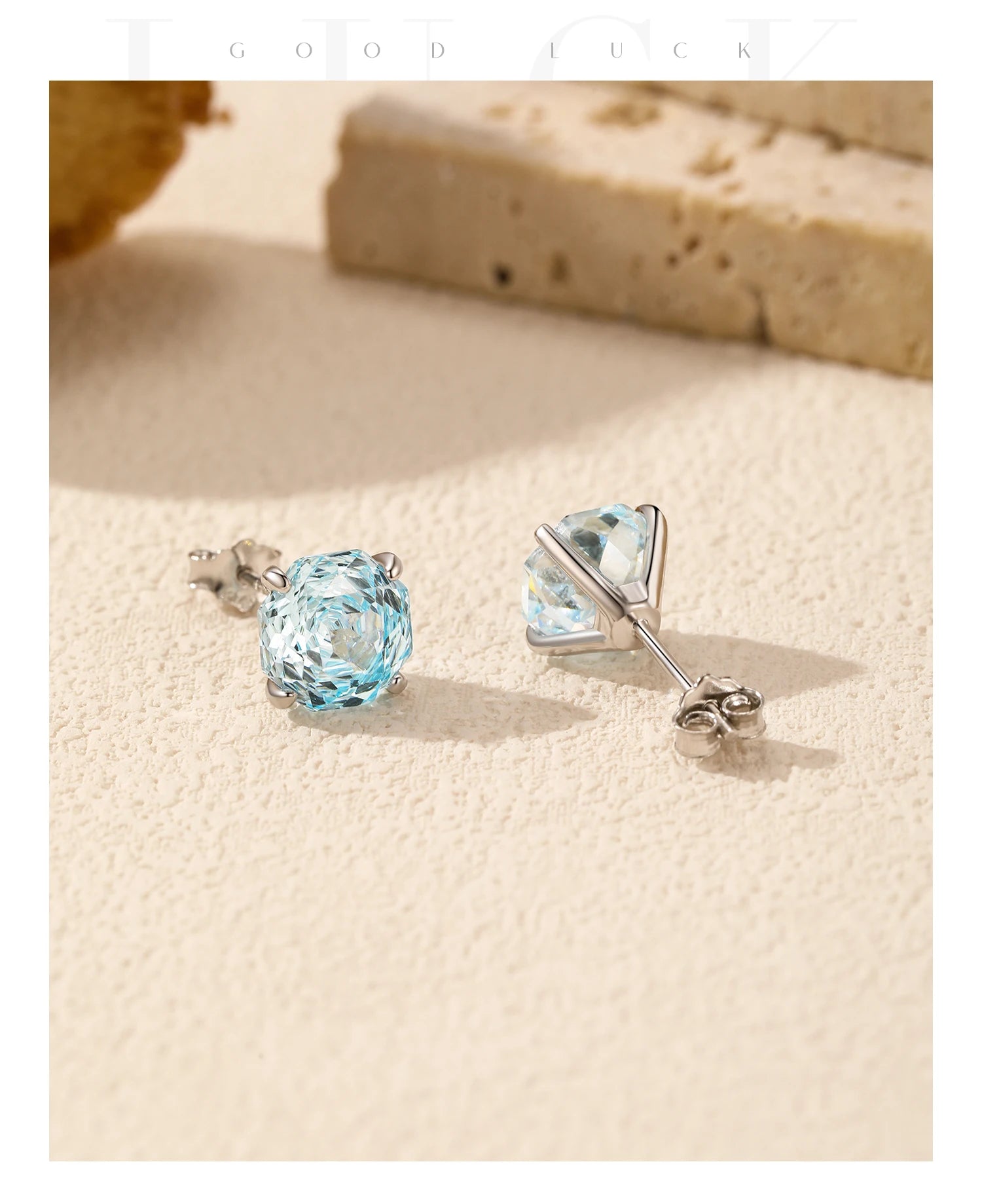MODIAN 925 Sterling Silver Polygon Multi-Color Rose Cut Cubic Zirconia Luxury Stud Earrings For Women Party Fine Jewelry