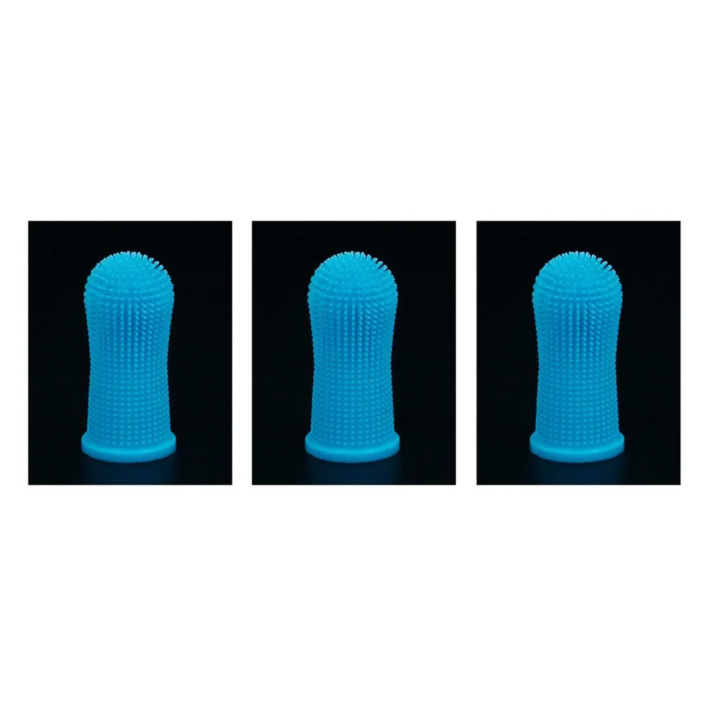 Cat Dog Super Soft Pet Finger Toothbrush Teeth Cleaning Bad Breath Care Nontoxic Silicone Toothbrush Tool Dog Cleaning Supplies