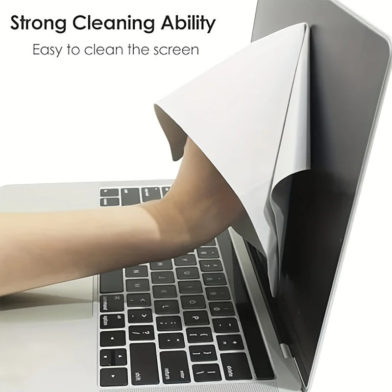Ultra-Soft Microfiber Cleaning Cloths Notebook Screen Keyboard Protector For MacBook Pro 13-14/15-16 Inch
