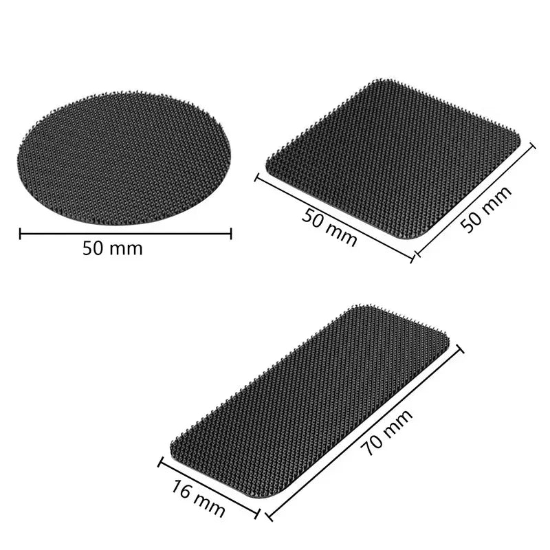 20PCS Strong Carpet Fixing Stickers Double Faced High Adhesive Car Fixed Patches Home Floor Foot Mats Anti Skid Grip Tapes