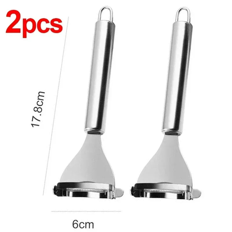 Stainless Steel Corn Peeler Scraper Serrated Corn Cob Stripper Tool Cob Shaver Planer Thresher Cutter Kitchen Vegetable Gadgets
