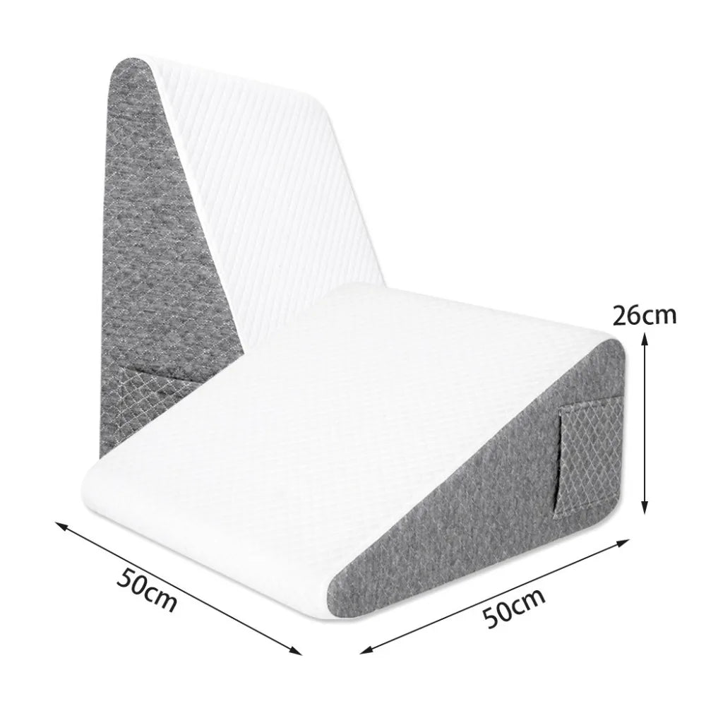 Memory Foam Core Leg Pillow Washable Removable Cover Triangle Support Pillow Breathable Side Sleeping