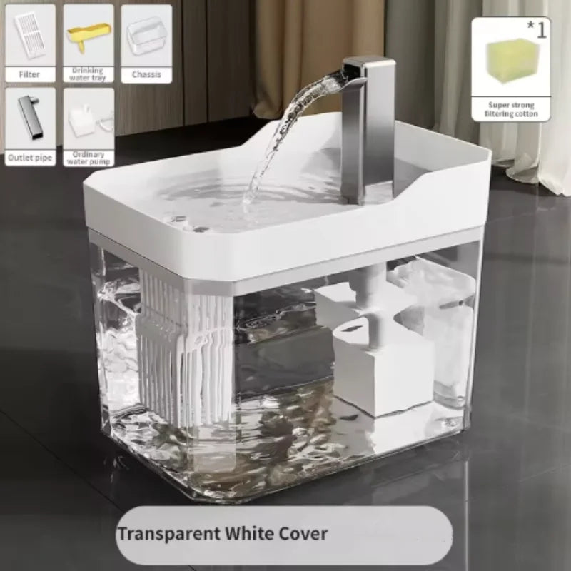 Cat Water Fountain Cat automatic water dispenser filters circulating flowing water intelligent pet automatic water dispenser