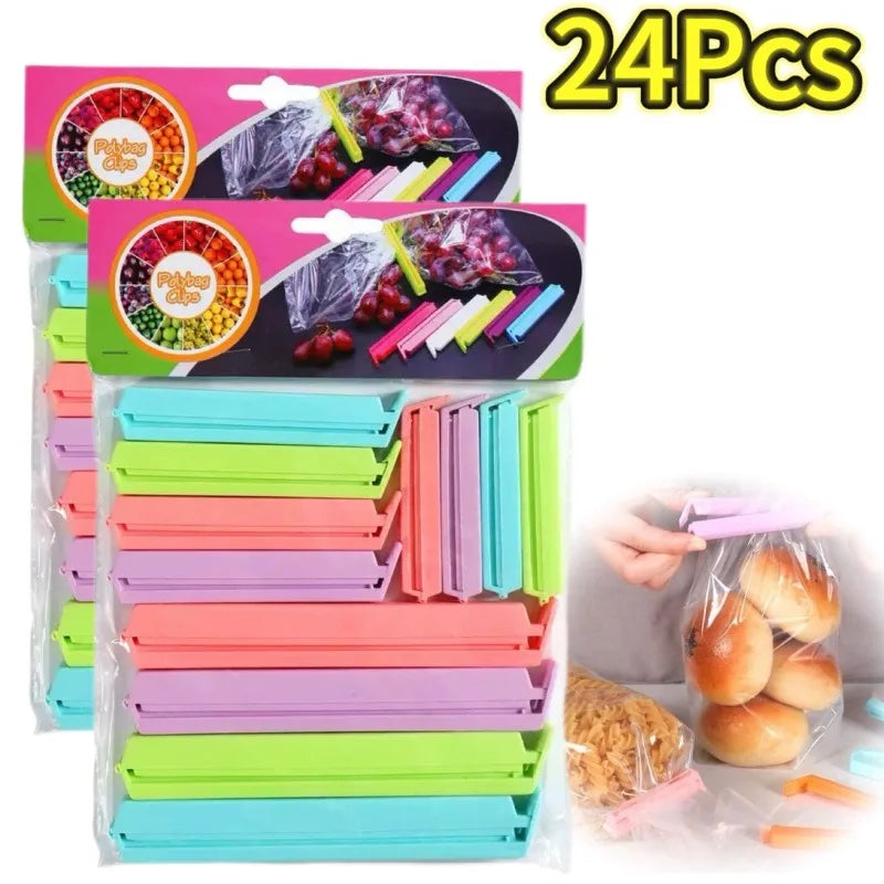 Portable New Kitchen Storage Food Snack Seal Sealing Bag Clips Sealer Clamp Plastic Tool Kitchen Accessories