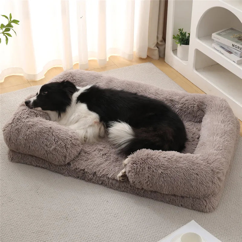 Luxury Winter Warm Large Dog Sofa Bed Dog Kneel Cat Mats House Cushion Pet Sleeping Sofa Beds Mat for Large and Small Dog