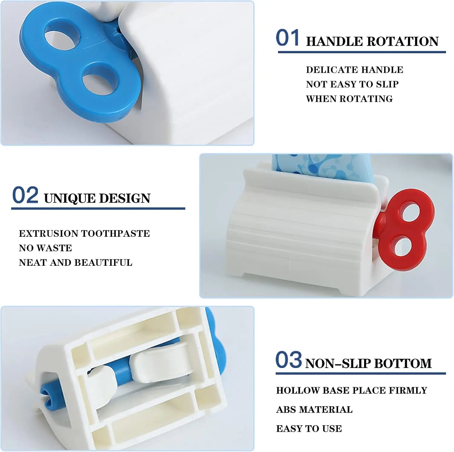 Tube Hand Cream Facial Cleanser Dispenser Holder Squeezer Toothpaste Squeezers Holder Portable Manual Squeeze Tools Household