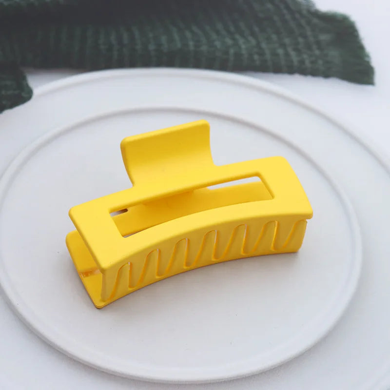 Women's Plastic Quadrate Hair Claws Hair Clips 8.5cm/3.35in Large Size Solid Barrette Crab Hair Clips Fashion Hair Accessories