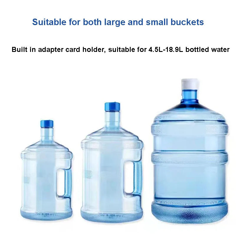 Black/White Automatic Water Bucket Pump USB Charging  Portable Electric Water bottle Pump One Button Switch Of Water Dispenser