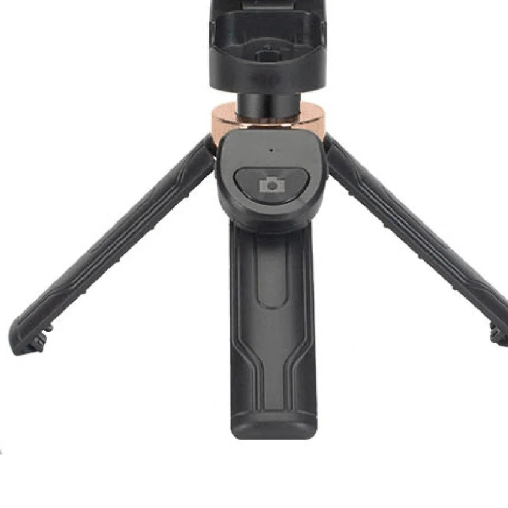 360 Degree Rotation Selfie Stick Scalable Portable Mobile Phone Camera Stand Bluetooth Height Adjustable Flat-standing Quadripod