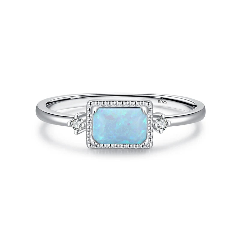 MODIAN Real 925 Sterling Silver Fantastic Natural Opals Finger Rings For Women Wedding Anniversary Jewelry Fine Accessories Anel