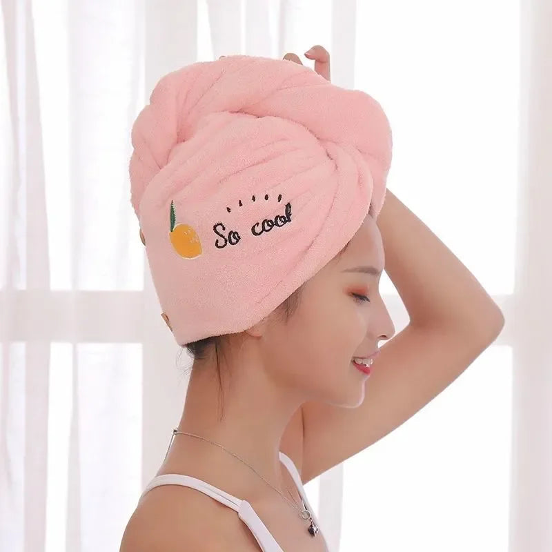 Dry Hair Cap Bath Cap with Water Absorption Fast Dry Hair Towel Being Soft without Falling Hair Super Strong Water Absorption