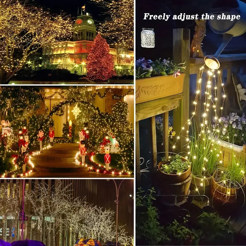 LED Solar Lights Fairy String Lights Waterproof 8 Modes for Garden Tree Decor Garden Lights Outdoor