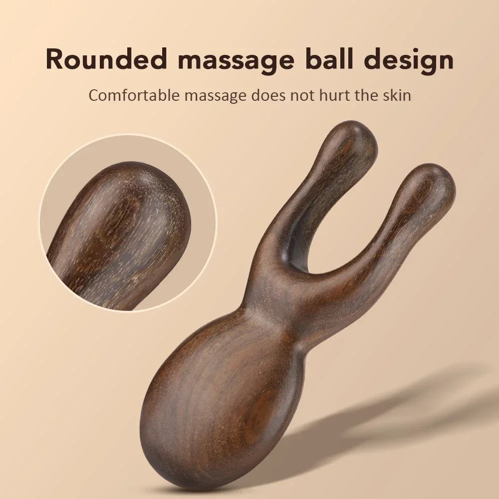Wooden Gua Sha Facial Tools  Head Massager Sandalwood Wood Massage Tool for Eye Face Nose  Wood Therapy Massage Acupressur Tools