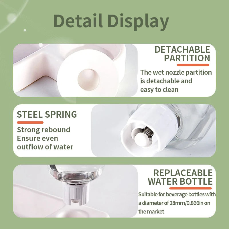 Automatic Drinking Water Pet Bowl with Love - Moisture-Proof Cat Bowl and Dog Basin Dual-Purpose - Multi-Functional Drinking