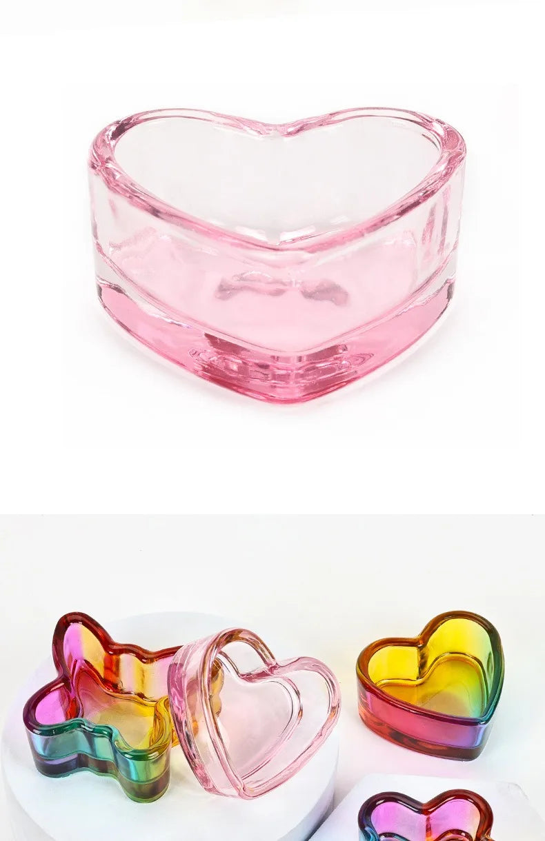 Acrylic Powder Liquid Crystal Glass Cup Aurora Colorful Cup Nail Brush Washing Mug Nail Art Tools Liquid Powders for Mixing Bowl