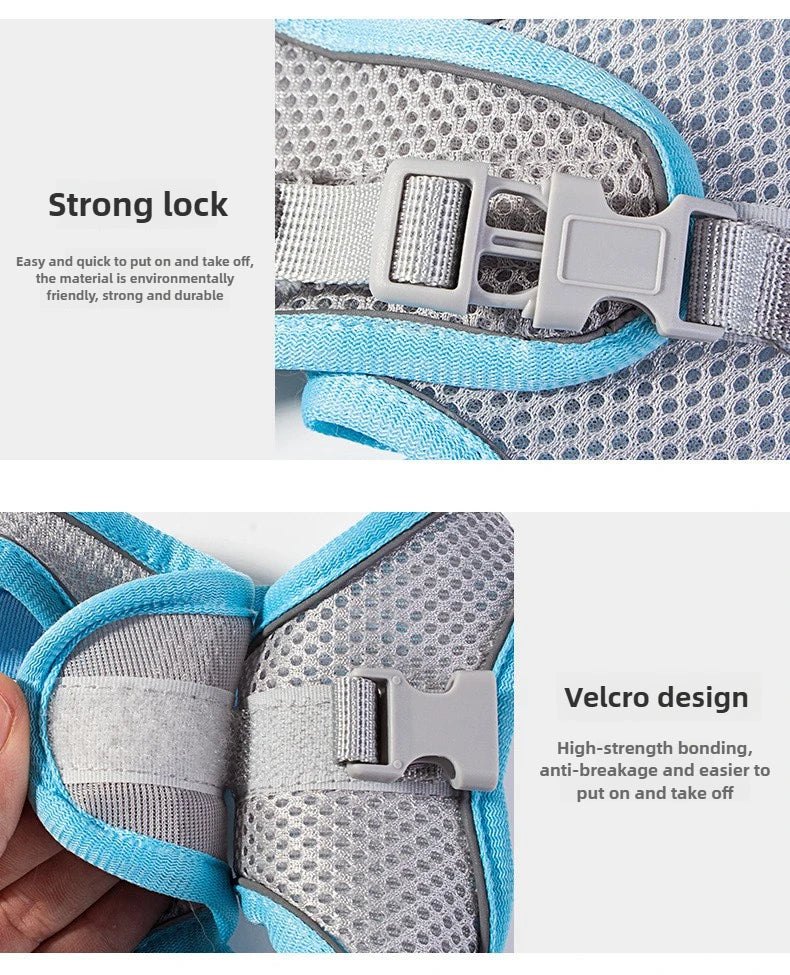 Pet Things Accessories Cute Adjustable  Collar and Leash Set for Walking Safe Reflective Soft Comfortable Vest For Small Medium Dog Cat Pet