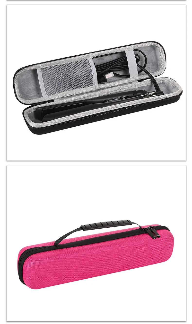 Curling Iron Travel Case Hard Carry Bag Straightener Curling Irons Styler Handle EVA Flat Cases Vacation Styling Accessories