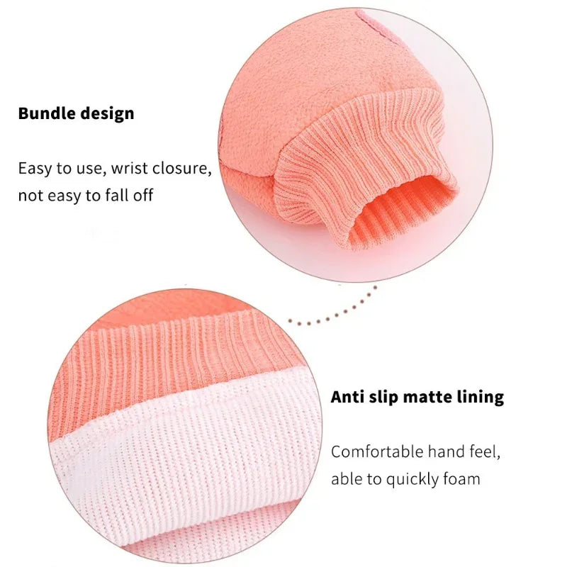 1pc Scrub Exfoliating Gloves For Shower Cleaning Scrub Mitt Rub Dead Skin Body Brush Towel SPA Foam Body Massage