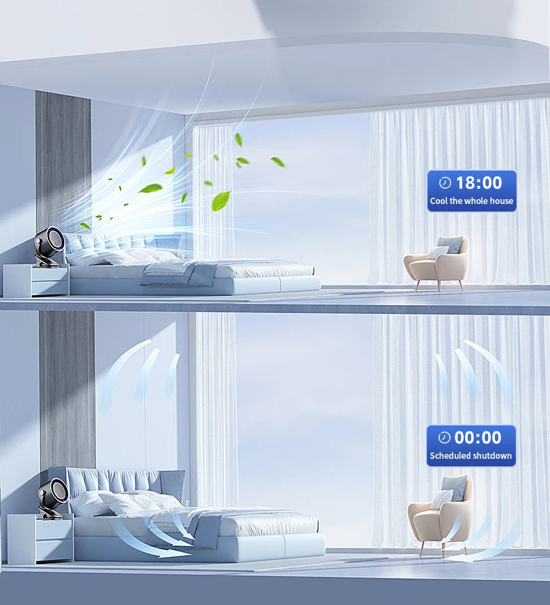 Multi-functional Circulating Fan With Clip 3-in-1 Turbo Fan Electric High-speed Clip Fan 100 levels of free adjustment Mini Fan