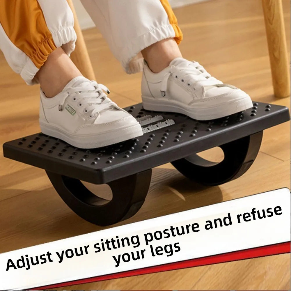 Portability with Massage Rollers Foot Rest 180 Degree Swing Ergonomic Foot Stool Under Desk Footrest for Home Office Work