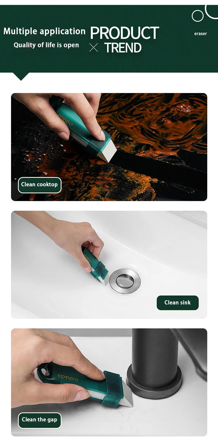 Stain Remover Rubber Eraser Kitchen Faucet Limescale Eraser Bathroom Glass Stain Rust Remover Cleaning Supplies