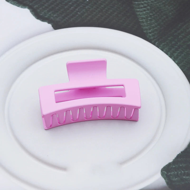 Women's Plastic Quadrate Hair Claws Hair Clips 8.5cm/3.35in Large Size Solid Barrette Crab Hair Clips Fashion Hair Accessories