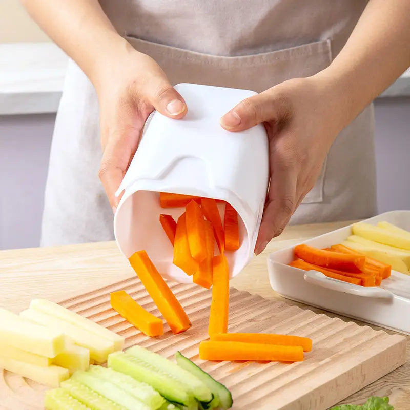 French Fry Cutter Natural Cut Rapid Slicer Vegetable Potato Tool Food Veggie Dicer Veg Chopper Kitchen Gadgets For Home Use