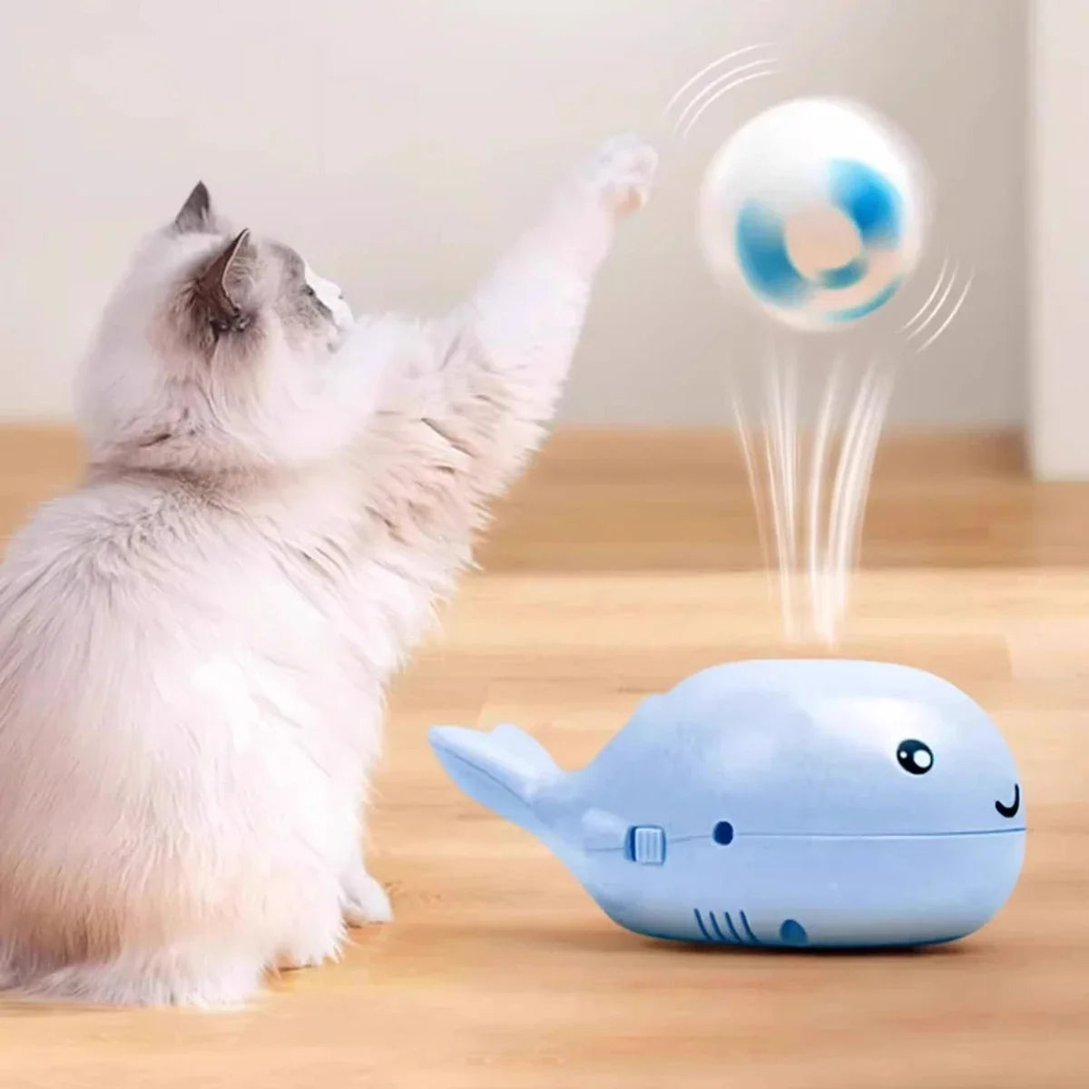 Cat Electric Toy Portable Floating Ball Cat Toys USB-powered Kitten Interactive Playing Ball Toys Cartoon Training Toy for Cat