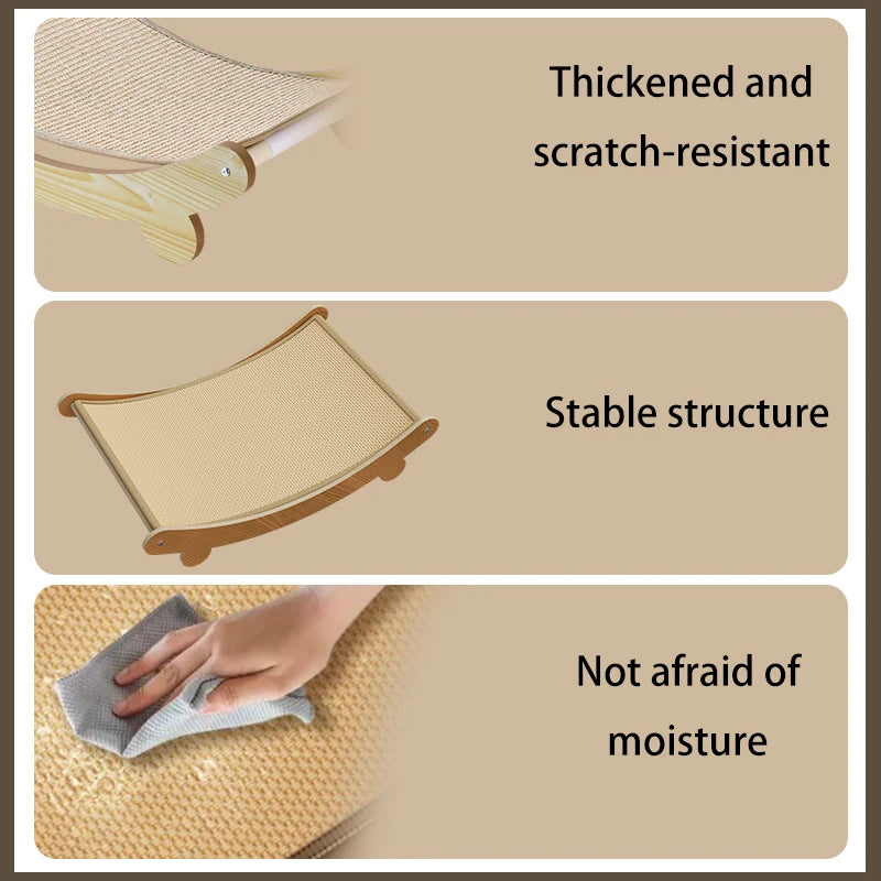 Removable cat scratching board wear-resistant and hair-proof multifunctional cat bed suitable for cats to chew cat toys