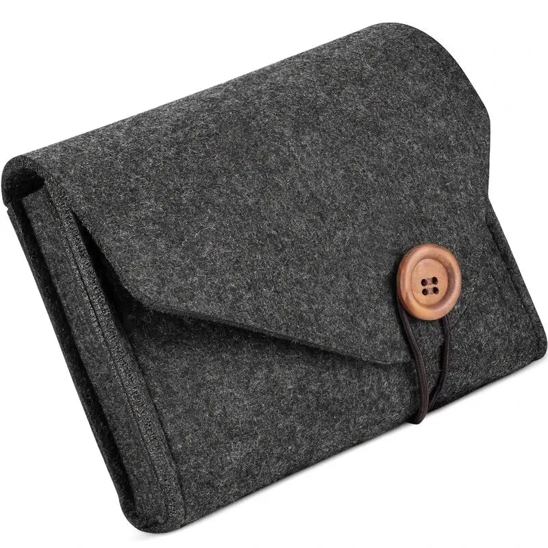 USB Travel Cable Organizer Electronic Power Adapter Case Storage Bag Felt Portable Electronic Accessories Storage Bag Portable