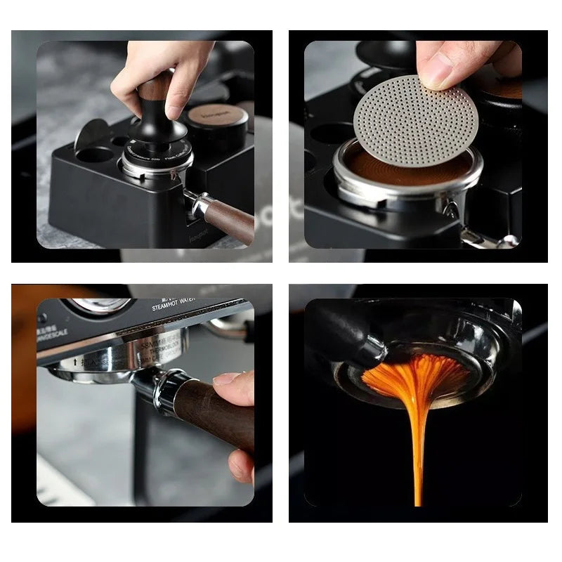51/53/58mm Reusable Coffee Puck Screen 304 Stainless steel Double Layer Coffee Filter Fine Mesh Professional Espresso Accessory