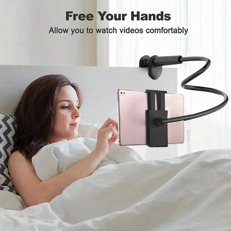 Bedside Table Tablet Stand Adjustable Long Arm Clamp Tablet Lazy Stand Suitable for IPad, Samsung Universal 4-11 Inch