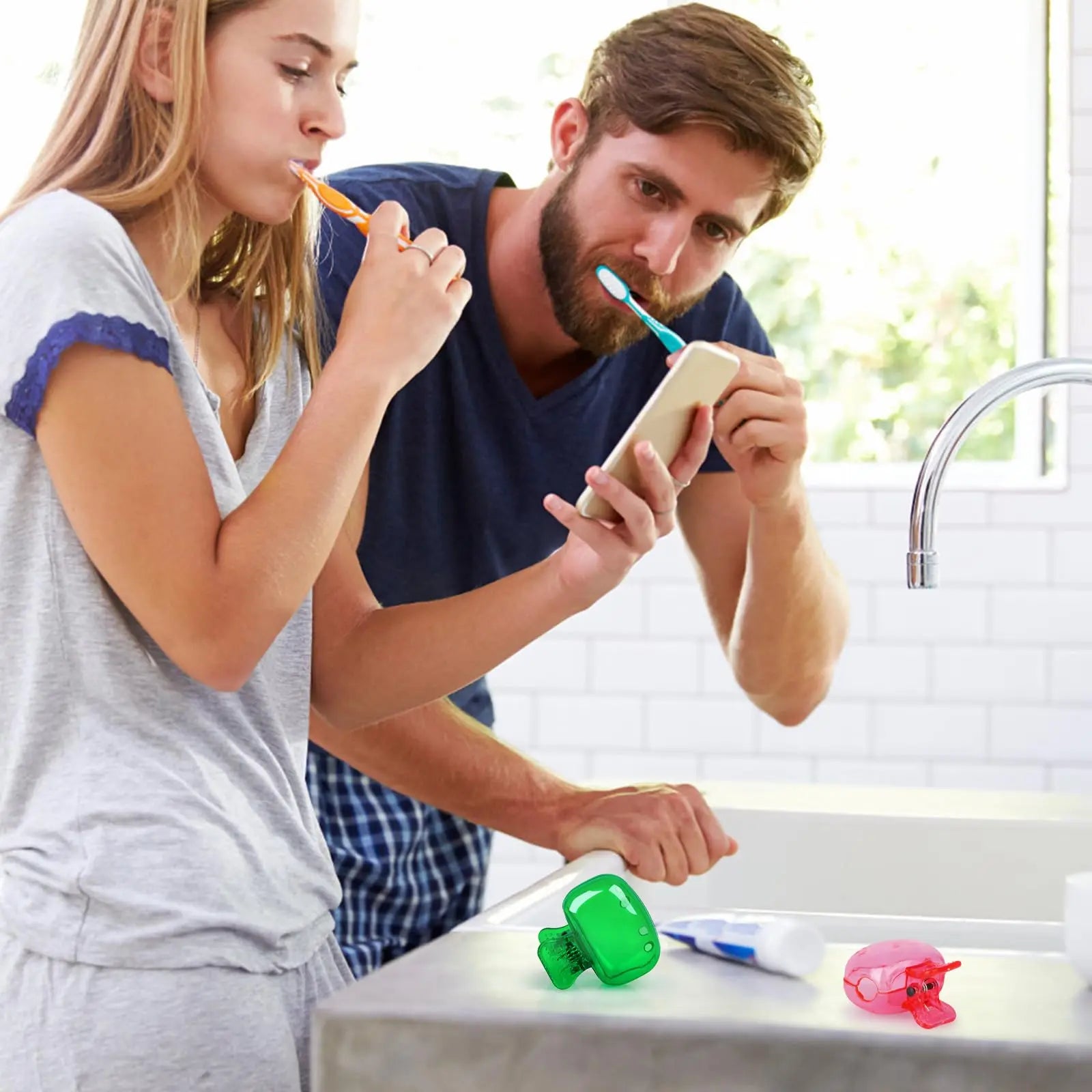 Toothbrush CaseHousehold Storage Clip - Portable Travel Toothbrush Dust Protective Cap - Storage Box Portable Head Travel