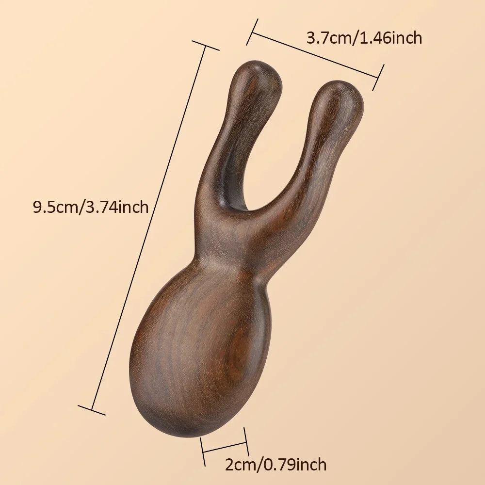 Wooden Gua Sha Facial Tools  Head Massager Sandalwood Wood Massage Tool for Eye Face Nose  Wood Therapy Massage Acupressur Tools
