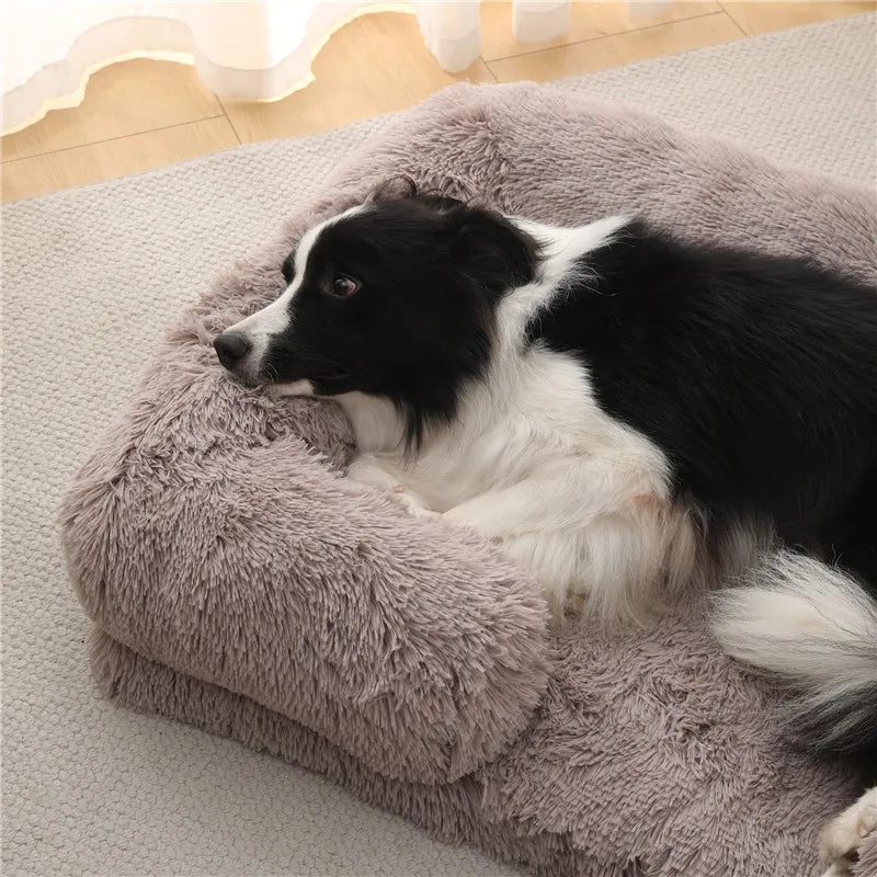 Luxury Winter Warm Large Dog Sofa Bed Dog Kneel Cat Mats House Cushion Pet Sleeping Sofa Beds Mat for Large and Small Dog
