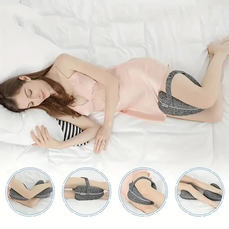 Memory Leg Pillow Hollow Heart Pregnancy Side Sleeper Sciatica Orthopedic Sciatica Back Hip Relief Pillow For Bed, Sofa